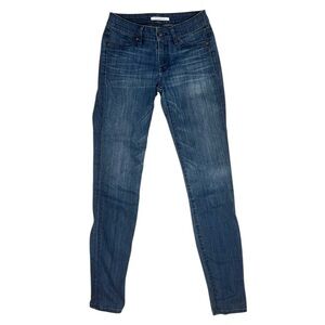 Rich & Skinny Blue Skinny Jeans with Distressed Details size 25